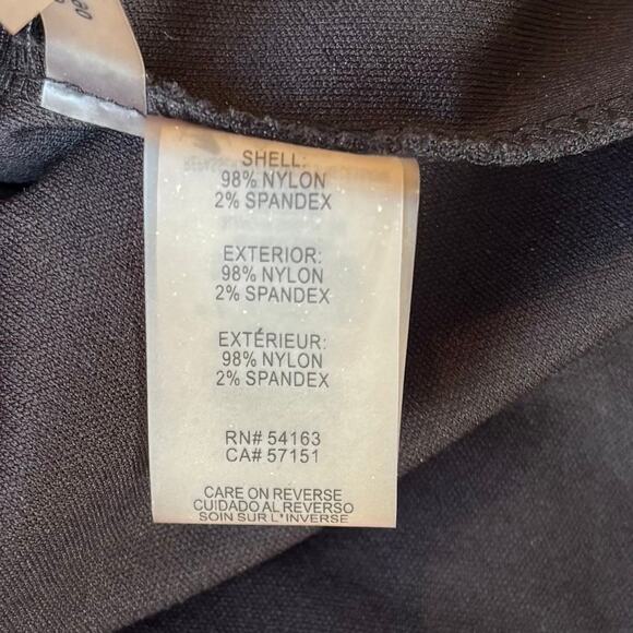 Karl Lagerfeld Paris Black Lace Tank Top Blouse Lined Neck Tie Womens Large - Picture 9 of 9